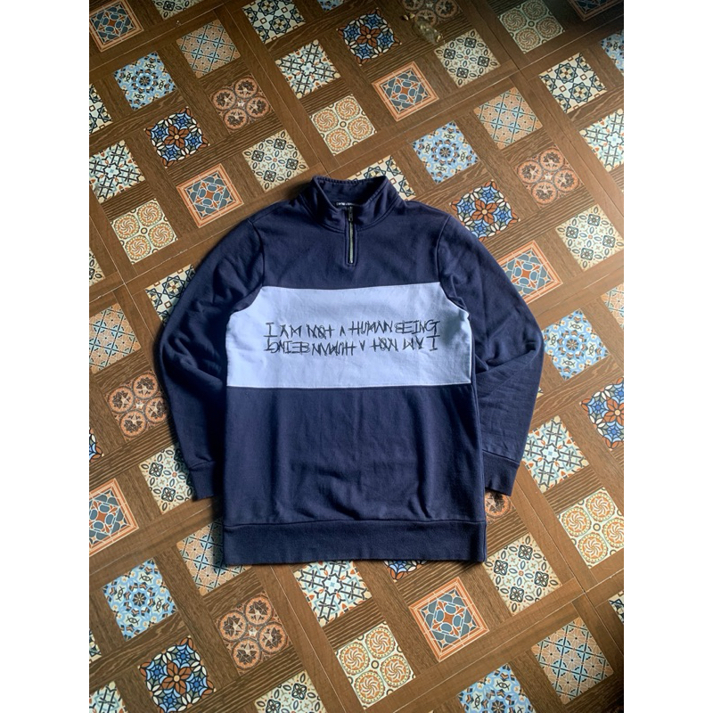 Crewneck Halfzip Iam Not Human Being