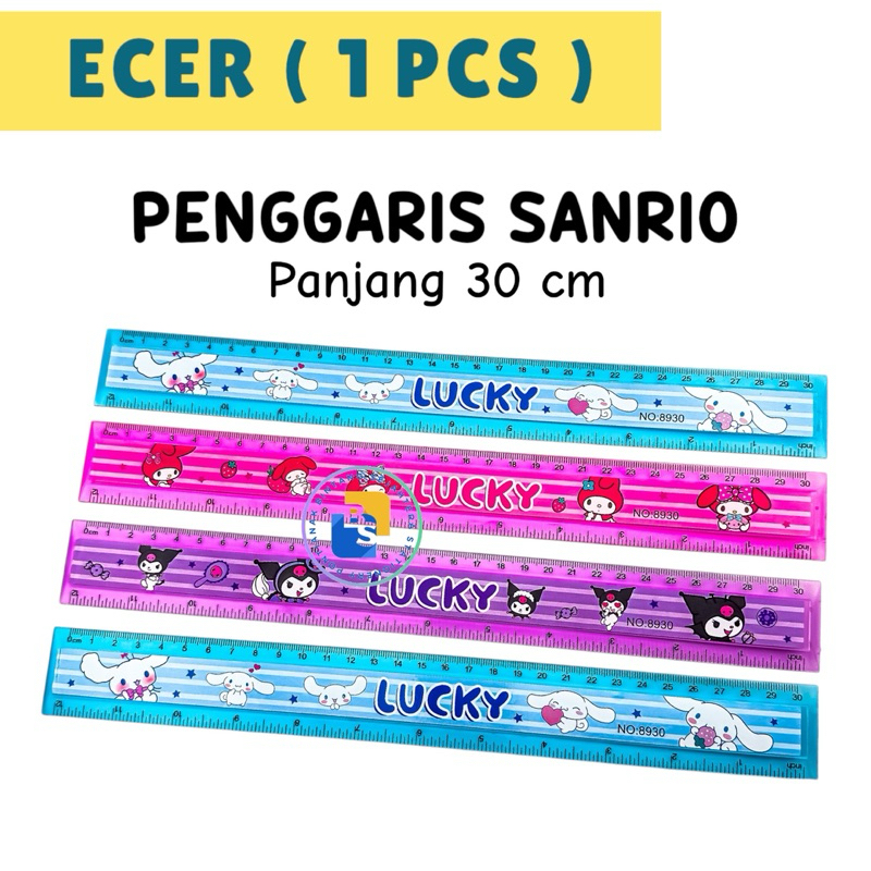 

1 Pcs - Penggaris Karakter Sanrio 30 cm