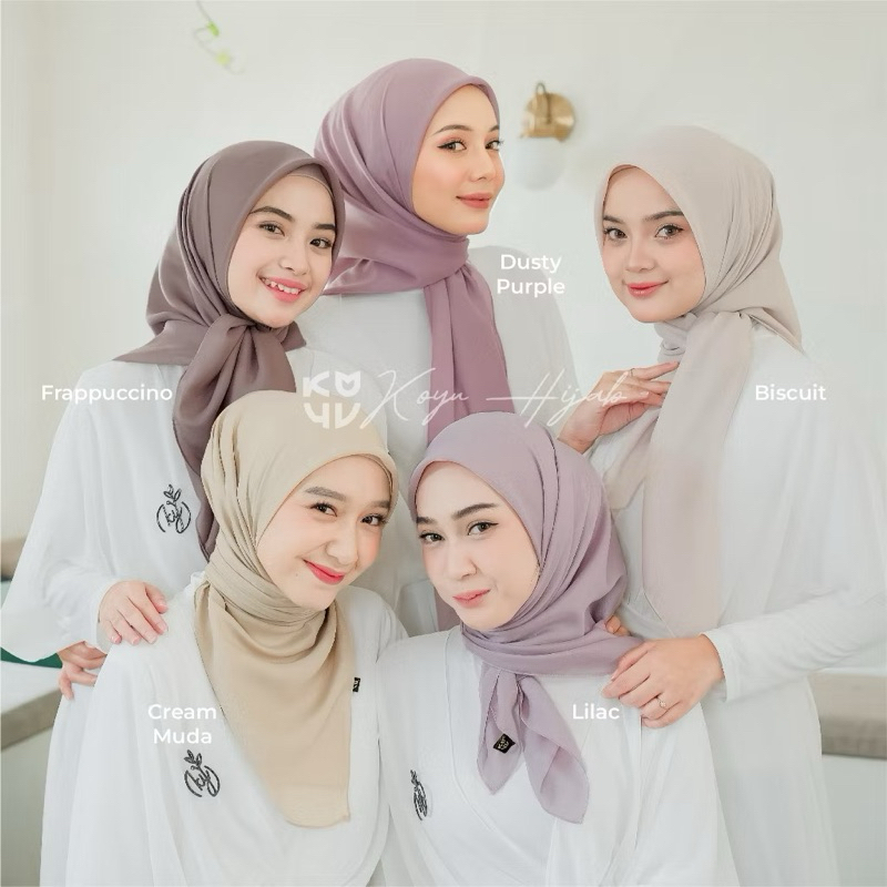 [mamisha] Hijab Segi Empat Potton Pastel by Koyu Hijab