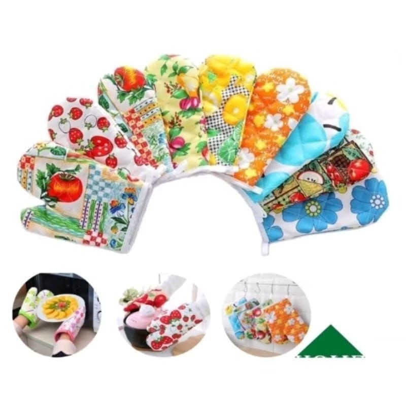Sarung tangan Kain anti panas/ Sarung Tangan Oven