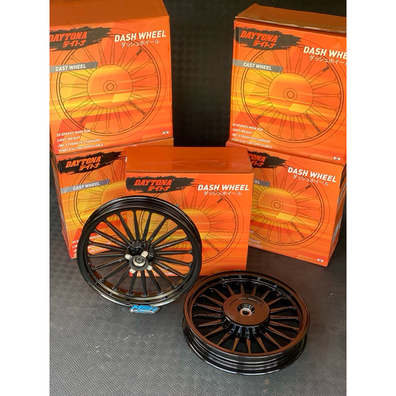 VELG DAYTONA PALANG 20 HITAM HONDA 110, HONDA 125