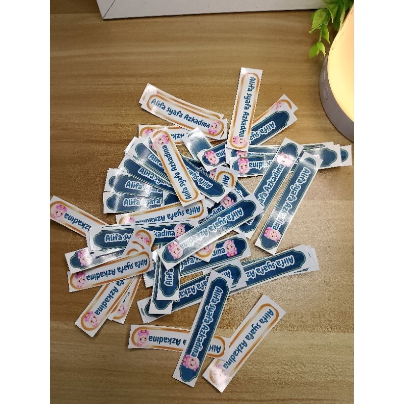 

stiker nama