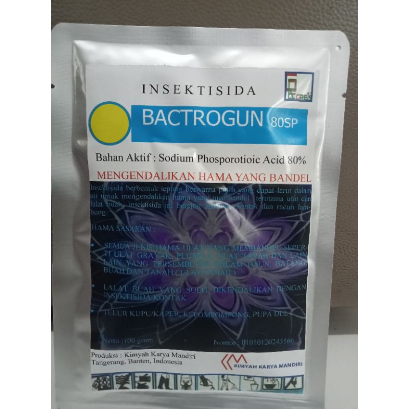 BACTROGUN ANTI LALAT BUAH DAN UNTUK MEMBERANTAS ULAT YANG TERSEMBUNYI DALAM DAUN DAN YANG BANDEL SEP