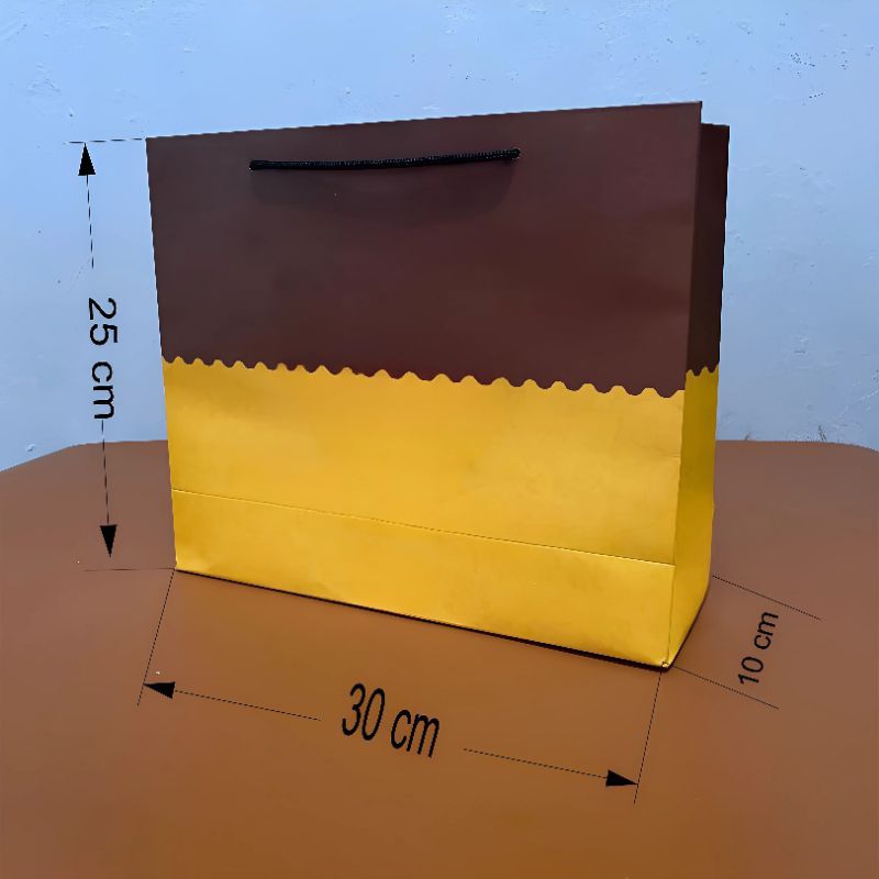 

Cetak Custom Paperbeg size besar Laminating Doff,uk P30cm x T25cm x L 10cm