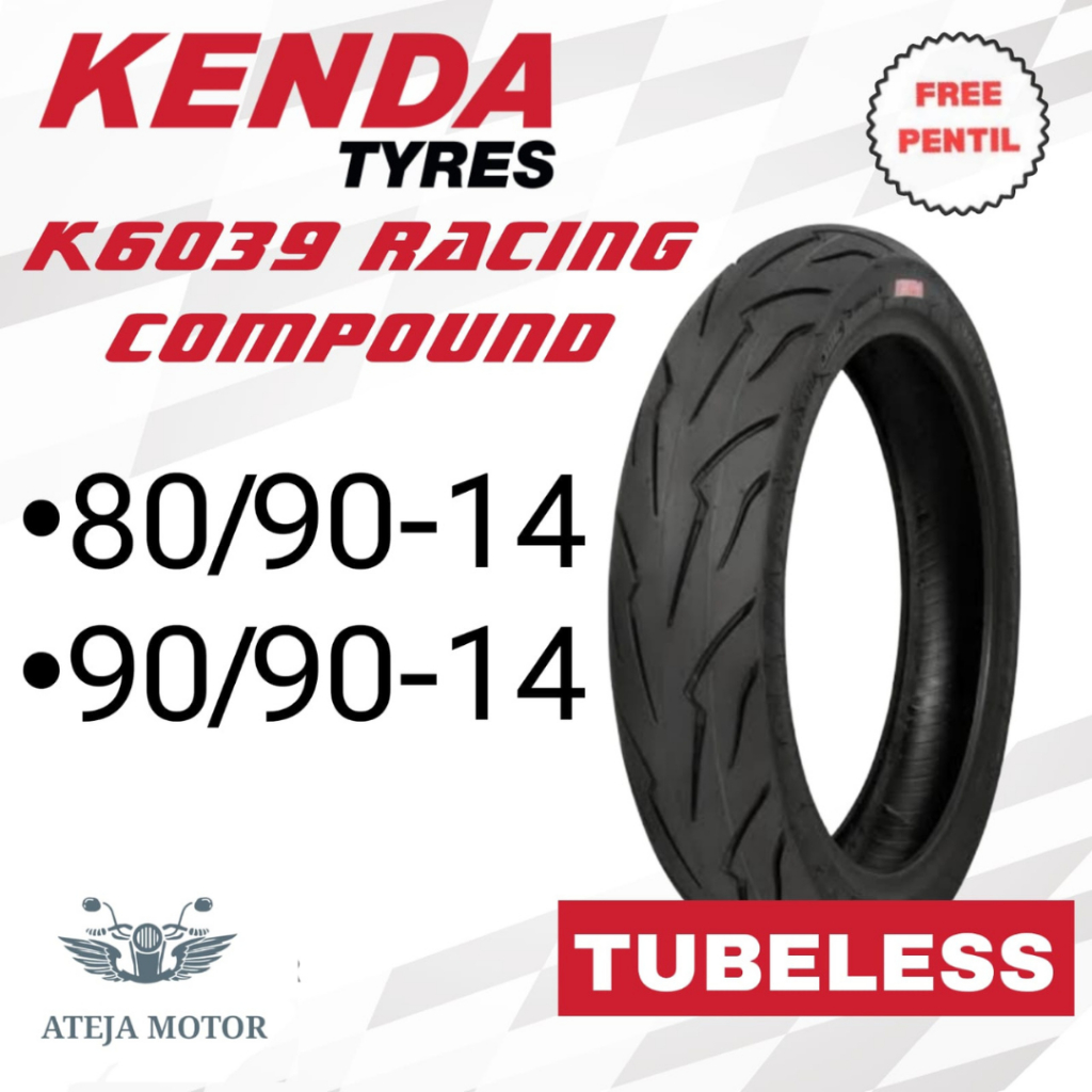 Ban Motor Ring 14 Ban Kenda Racing 80/90-14 90/80-14 90/90-14 Ban Tubeless Ban Motor Ring 14 Ban Mot