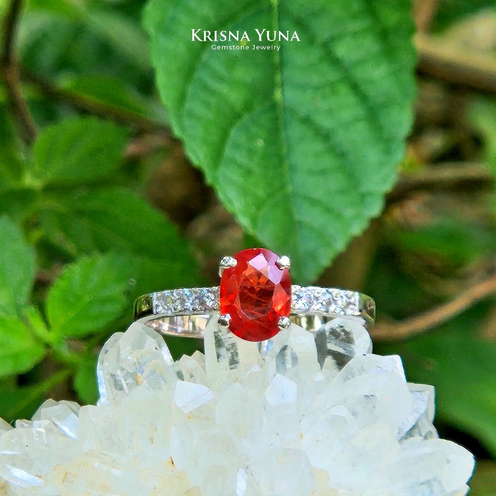 Natural Padparadscha Sapphire Ring