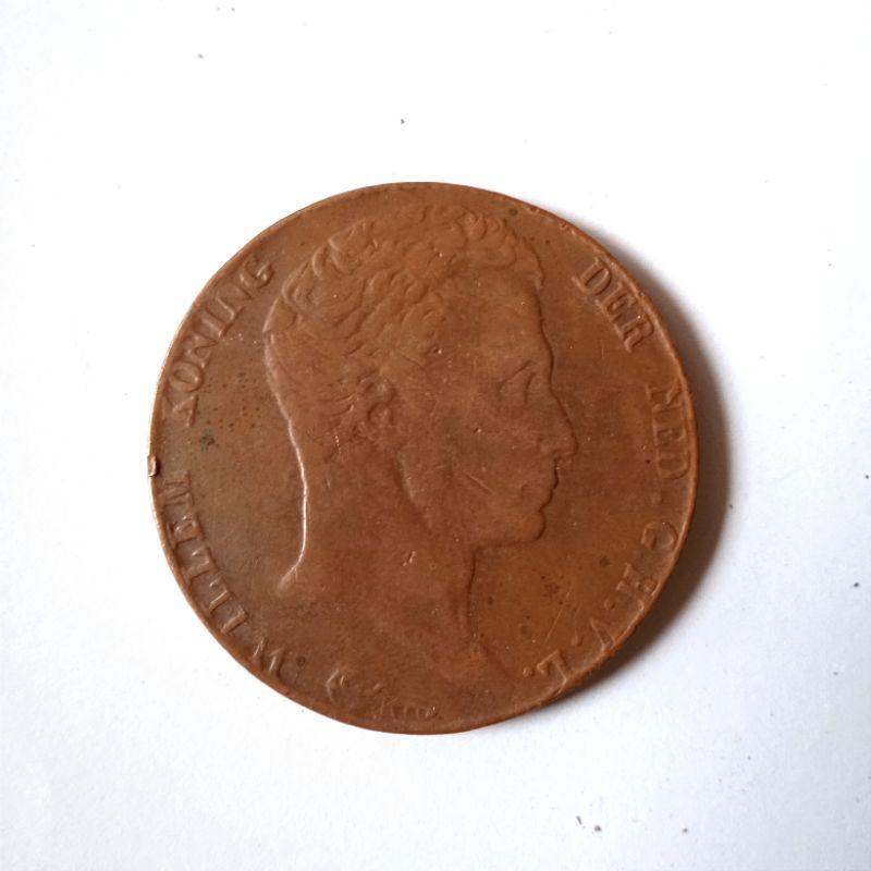 Antik Uang Koin Kuno Golden Belanda 3 G - 1820 Utuh