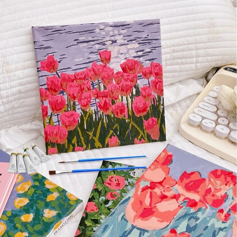 

EDDEN PAINT BY NUMBER KIT 20X20CM PAINTING KIT DIY DIGITAL PAINTING KANVAS PAINTING AESTHETIC