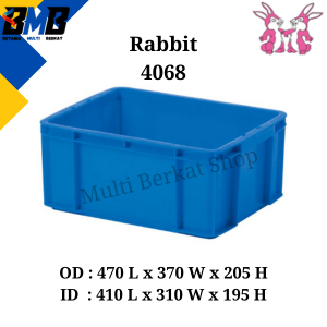 Rabbit Keranjang Container Box Industri Plastik 4068 Termurah