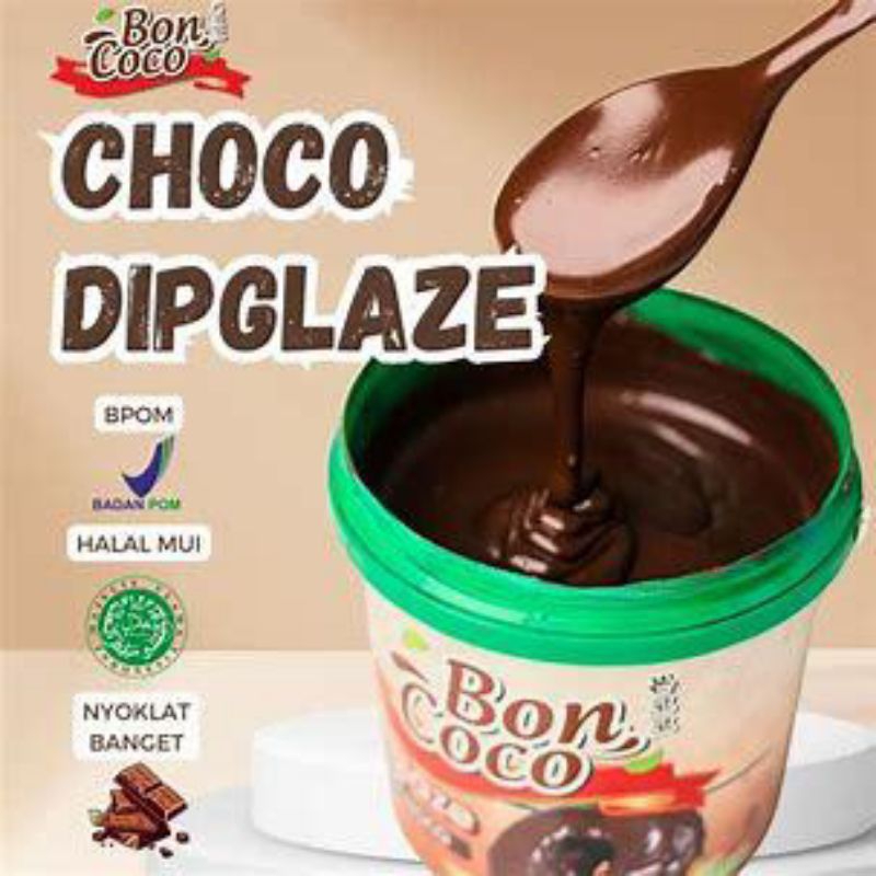 

Selai Coklat Boncoco Dip Glaze 1 kg asli Halal exp 2026