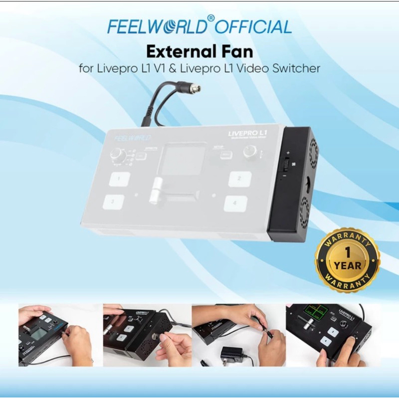 FEELWORLD External Fan For LivePro L1 V1 & LivePro L1 Video Switcher - GARANSI RESMI