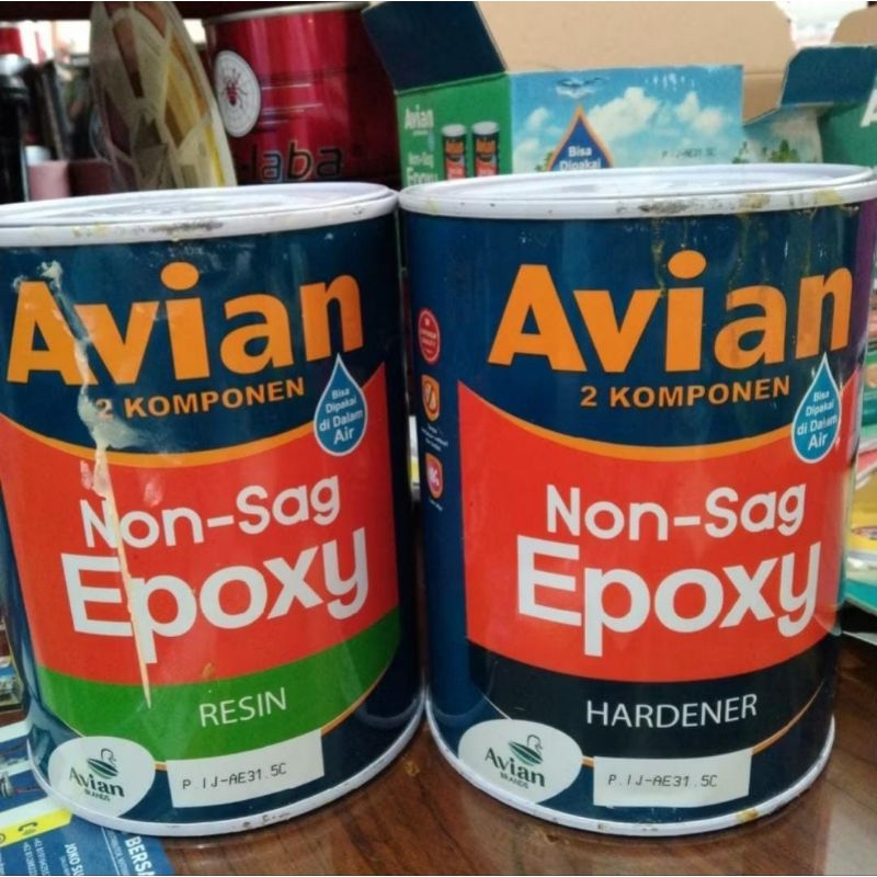 AVIAN 3,2Kg Set Lem EPOXY NON SAG - 2 Component EPOXY Marine Bond sejenis Pioneer