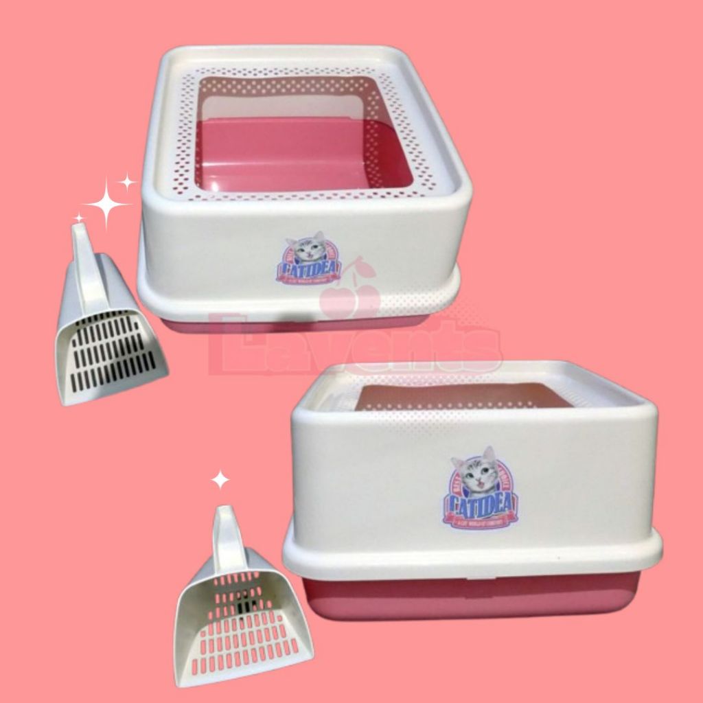 Pet Toilet Catidea Corner Top Entry Litter Box