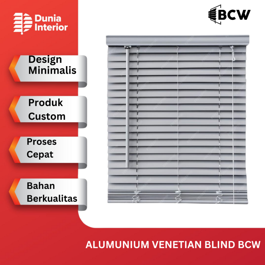 Venetian Blind BCW - Horizontal Blinds / Krei Aluminium