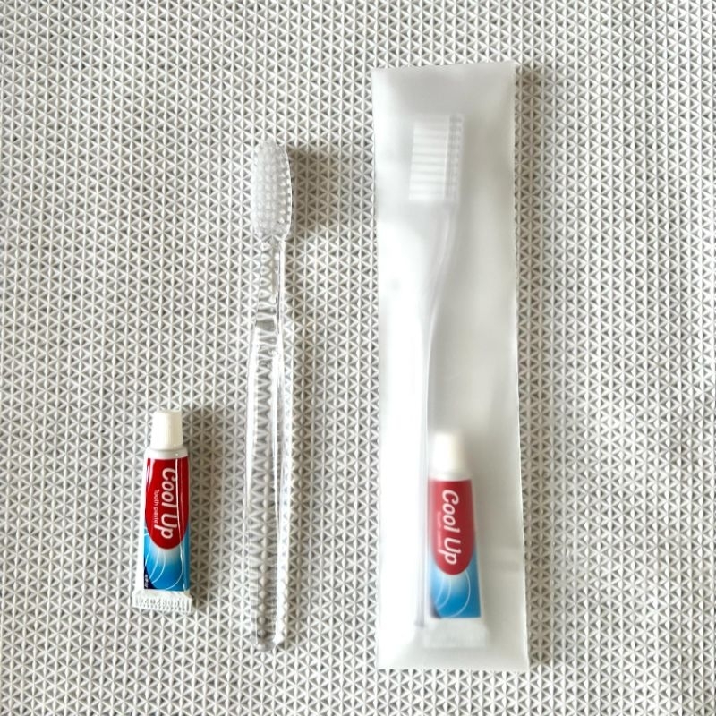 [ Aminitis Hotel ] Satu Set Dental Kit Plastik Buram | Hotel Aminities Dental Kit Cover Plastic Doff