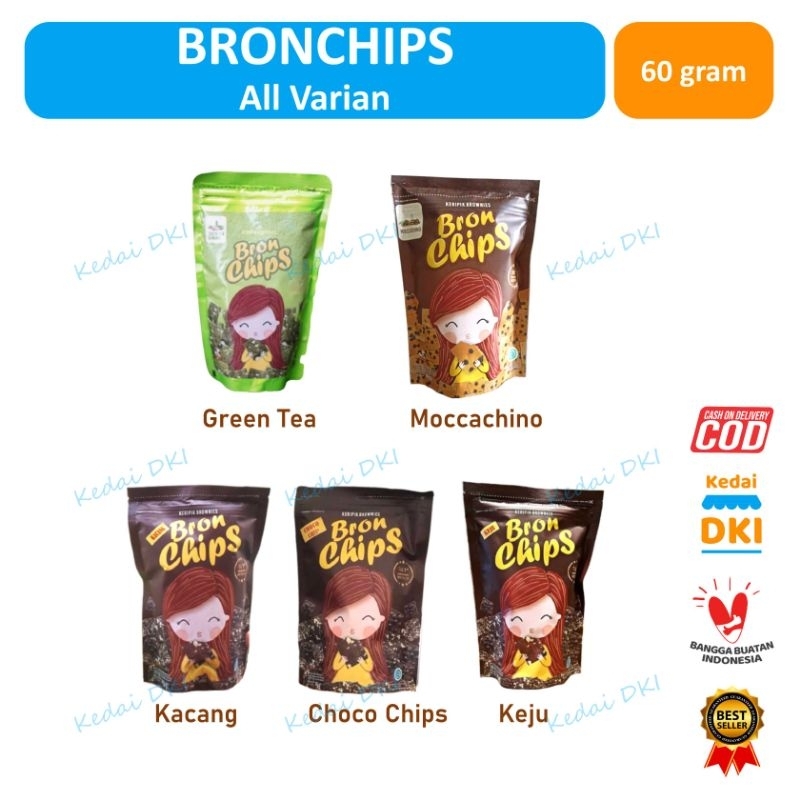 

[PROMO 12.12 BIG SALE SHOPEE] - BRONCHIPS - Kacang, keju, coklat, greentea