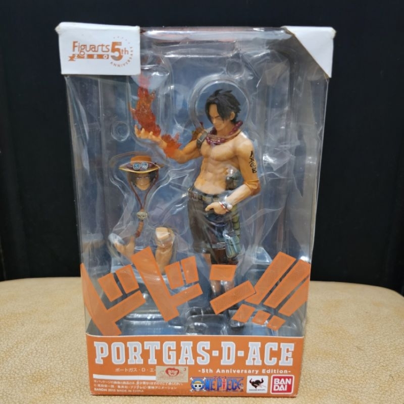 Bandai Figuarts Zero / FZO One Piece Portgas D. Ace 5th Anniversary Edition Original