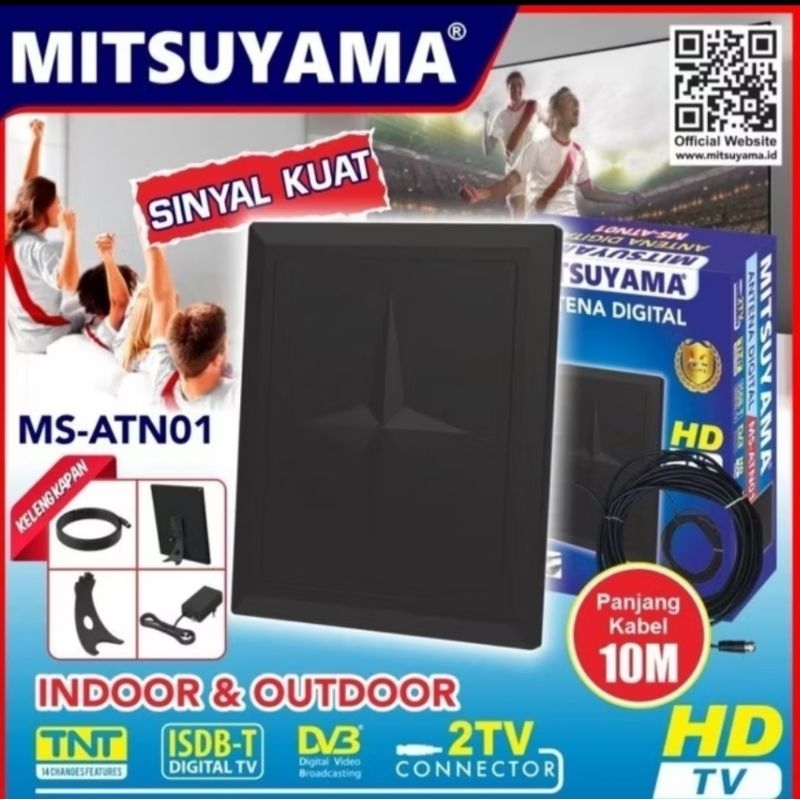 Antena TV Digital Indoor Outdoor MitsuyamaMS-ATNO1
