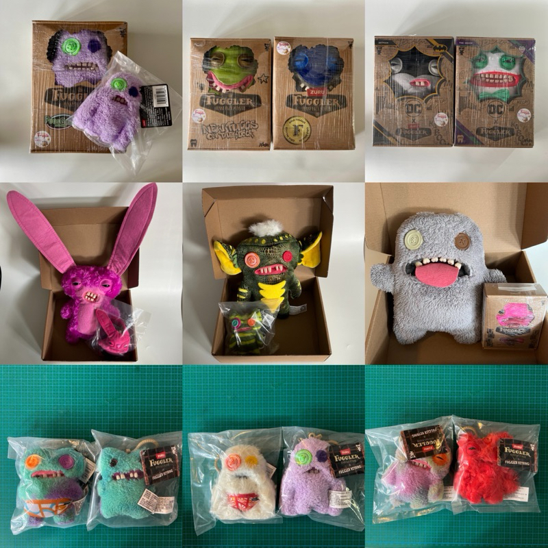 Fuggler Zuru Combo Keyring Keychain Doll Hadiah Boneka Gigi Fugler Original Mainan Anak Ganci Toy