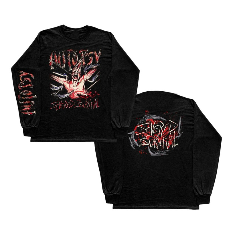 LONG SLEEVE AUTOPSY - MENTAL FUNERAL (BLACK)