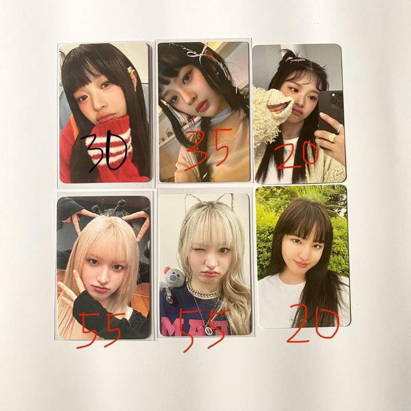 CLEARANCE SELL PHOTOCARD IVE LIZ NEWJEANS HANNI AFTER LIKE LOVE DIVE I AM