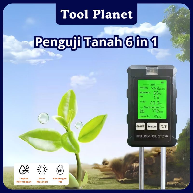 ALAT UKUR PH TANAH TOOL PLANET AKURAT ORIGINAL GARANSI 1 TAHUN