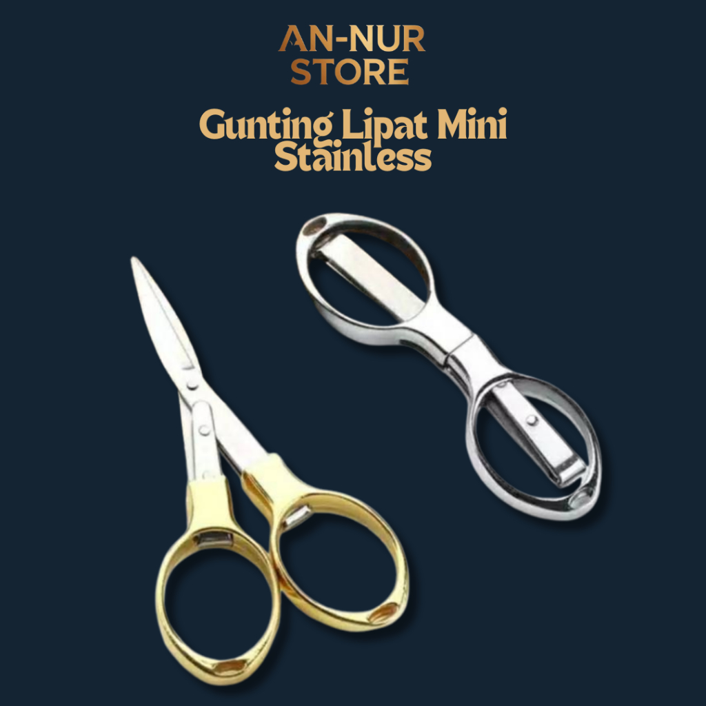 

ANNUR STORE Gunting Lipat Mini Portable Stainless Premium Perlengkapan Haji & Umroh
