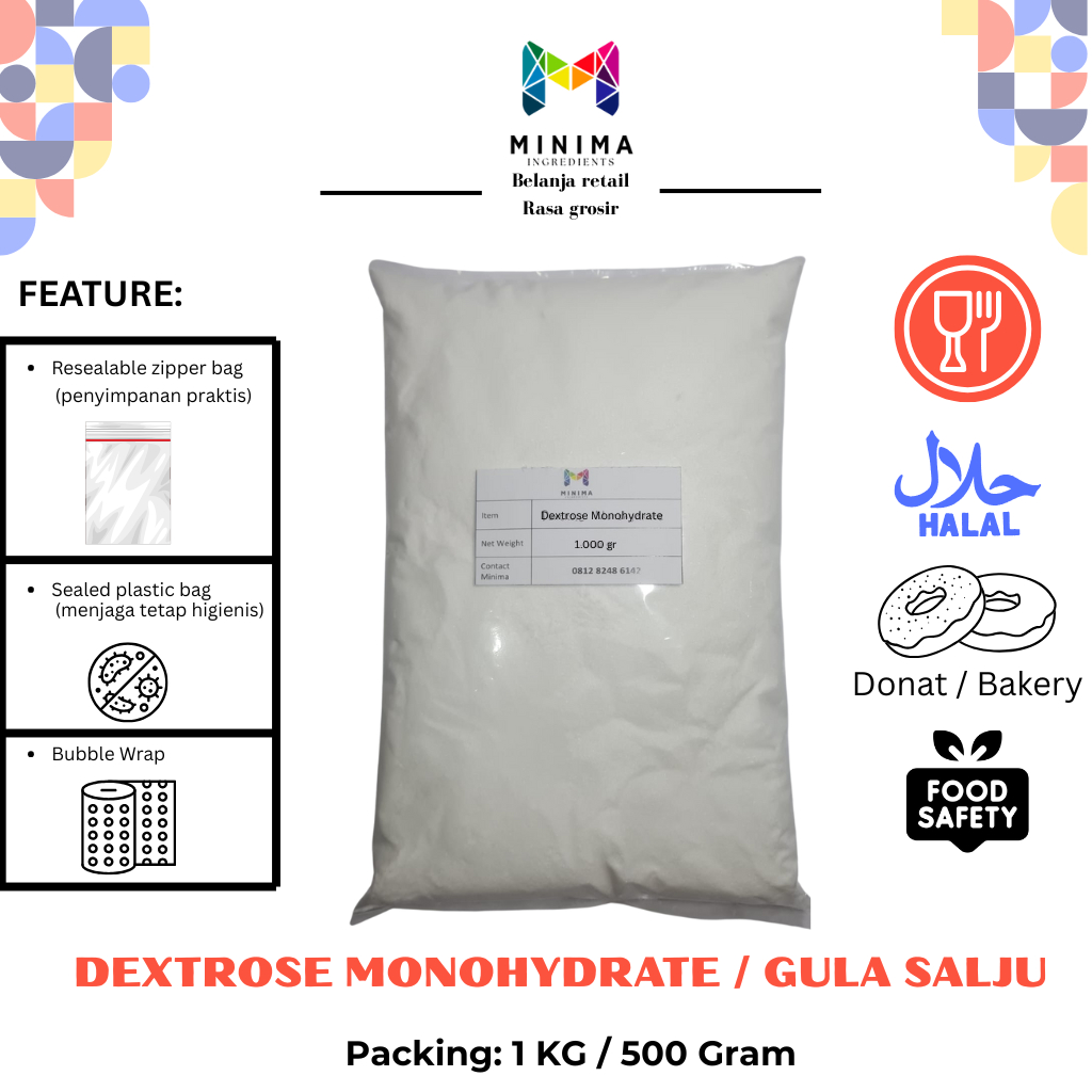 

Gula Salju/ Gula Donat / Gula Dingin /Dextrose kemasan 1 Kg / 500 gram