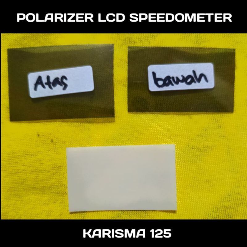 polaris polarizer polariser LCD speedometer honda karisma D 125 karisma X 125 set atas bawah