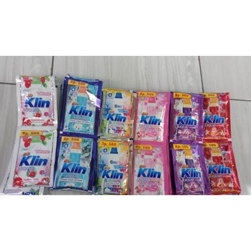 Soklin Liquid Deterjen Cair Sachet 12 x 20 ml murah
