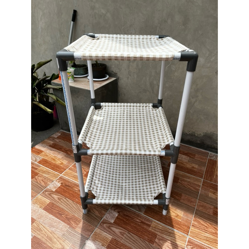 Tempat Tidur Tingkat Kucing | Cat Bunk Bed | Rumah Tidur Kucing Estetik (Tingkat 3) dengan anti slip