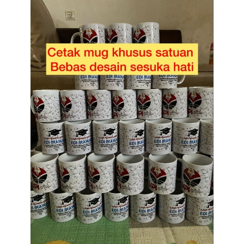 Mug Custom Satuan - Cetak Mug Satuan - Sablom Mug - Souvenir Mug