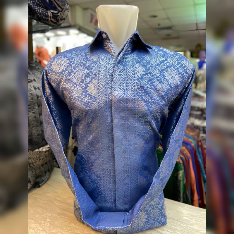 KEMEJA SONGKET PRIA/KEMEJA SONGKET PURING/KEMEJA SONGKET MELAYU