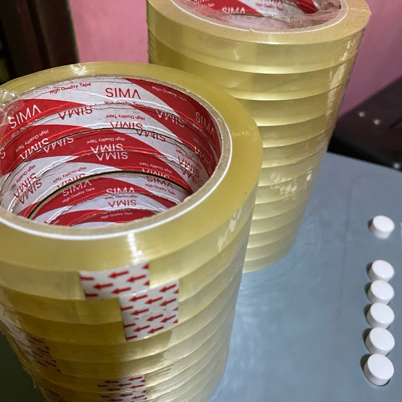 

Lakban / selotip bening 12 mmx72 Yards tebal