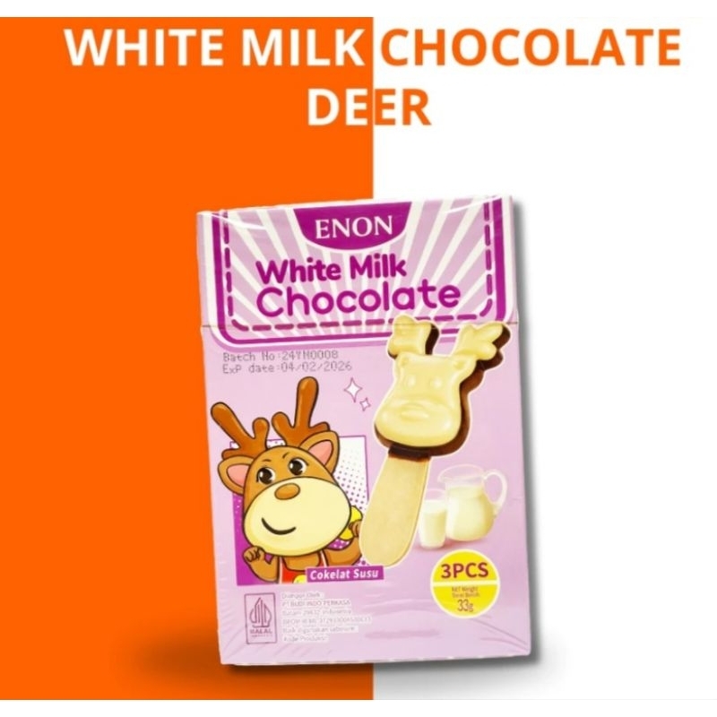 

ENON WHITE MILK CHOCOLATE (DEER) ISI 3PCS