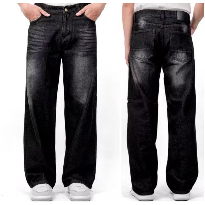 Celana Jeans Gombrong - Celana Baggy Jeans Gombrong - Celana Pria Gombrong