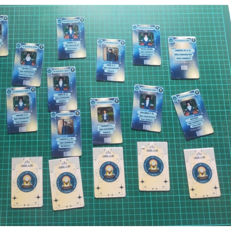

cetak tanda pengenal PVC custom