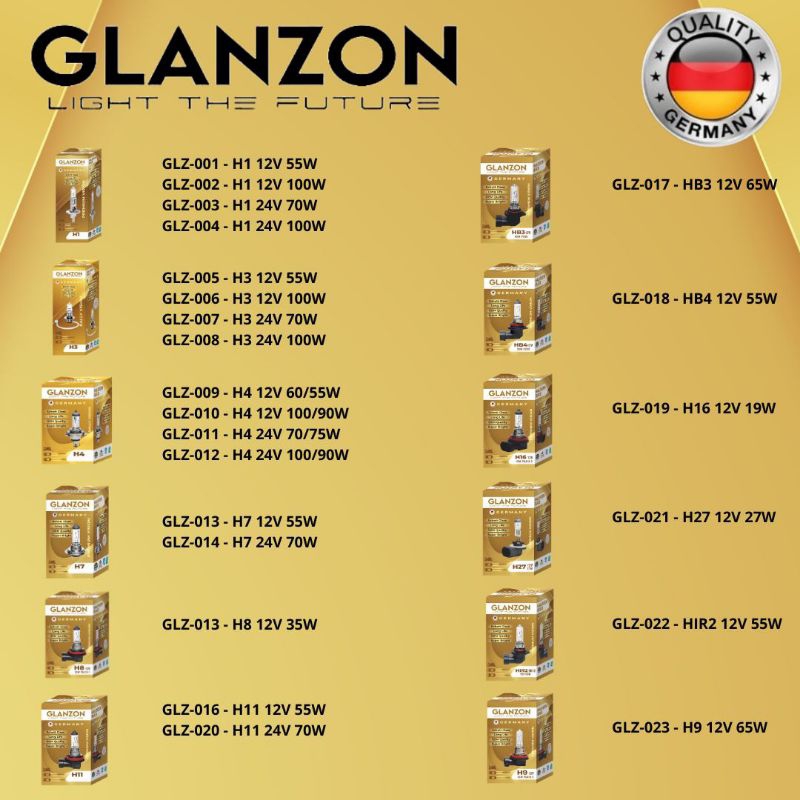 BOHLAM LAMPU HALOGEN MOBIL HONDA BRV LAMPU DEKAT / LAMPU JAUH / LAMPU FOGLAMP ORIGINAL GLANZON