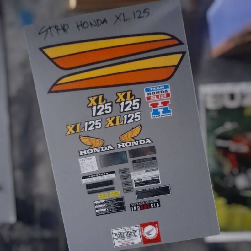 striping honda xl sticker xl 125