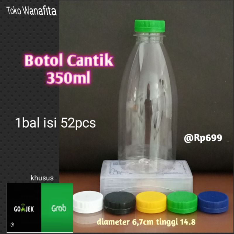 Botol Plastik 350ml, Botol Cantik 350ml