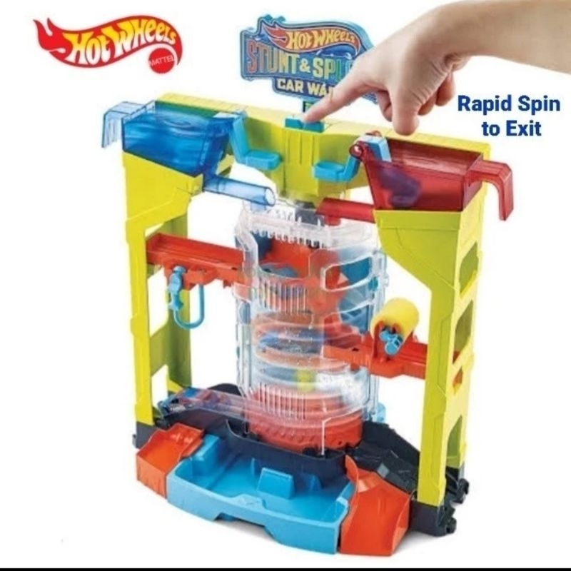 HOT WHEELS STUNT and SPLASH CARWASH Hotwheels Track Color Shifter Berubah Warna Ori Mattel