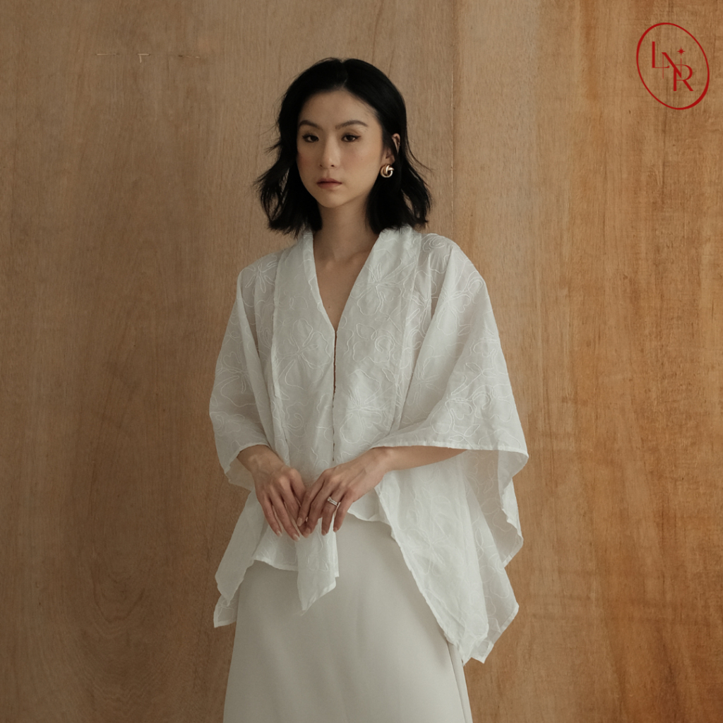 Christa Top Atasan Wanita Kebaya Modern Baju Wanita Bordir Bahan Katun Bordir