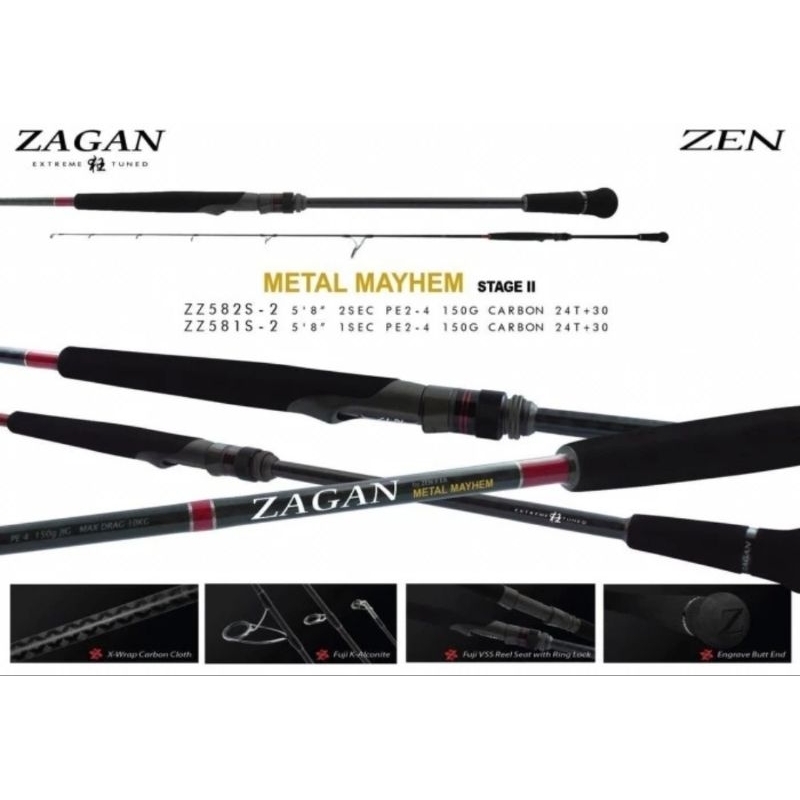 Joran Zen Zagan Metal Mayhem ii New Jigging