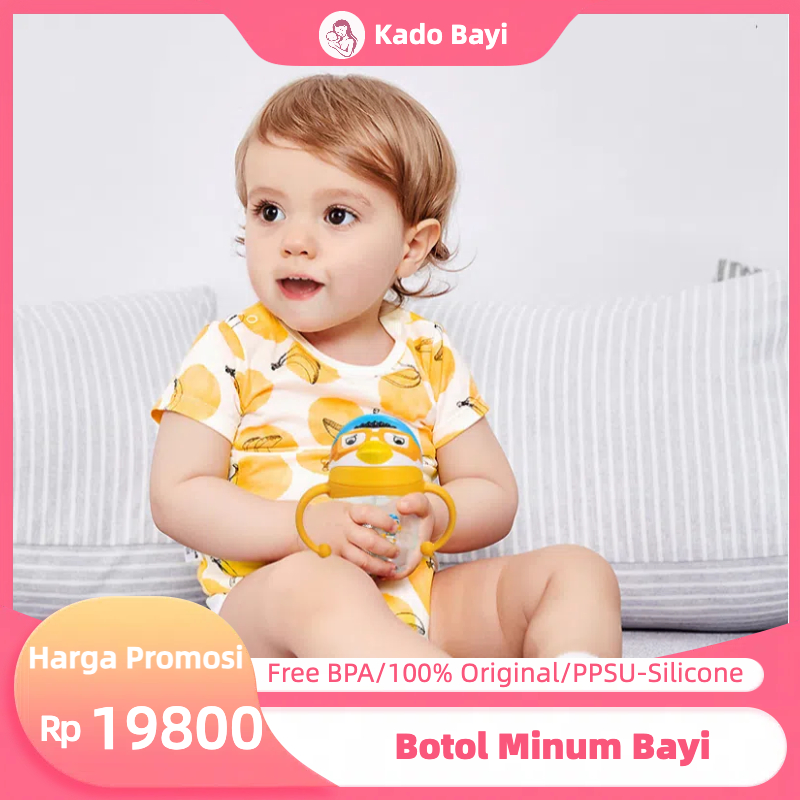 Botol Minum Bayi 6 Bulan Mpasi/Sedotan Botol Minum Anak 240ML/Botol Sedotan Bayi/Training Cup Bayi