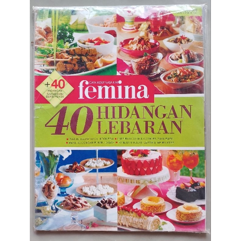 BUKU RESEP FEMINA | 40 HIDANGAN LEBARAN + 40 hidangan sahur dan buka puasa