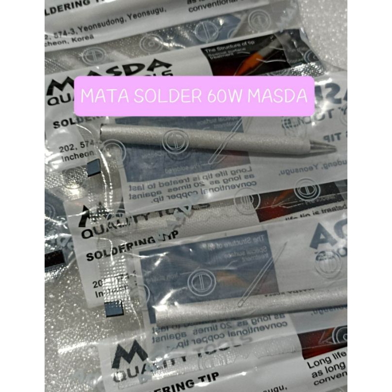 MATA SOLDER 60WATT MASDA MATA SOLDER 60 WATT MASDA ALI KOREA