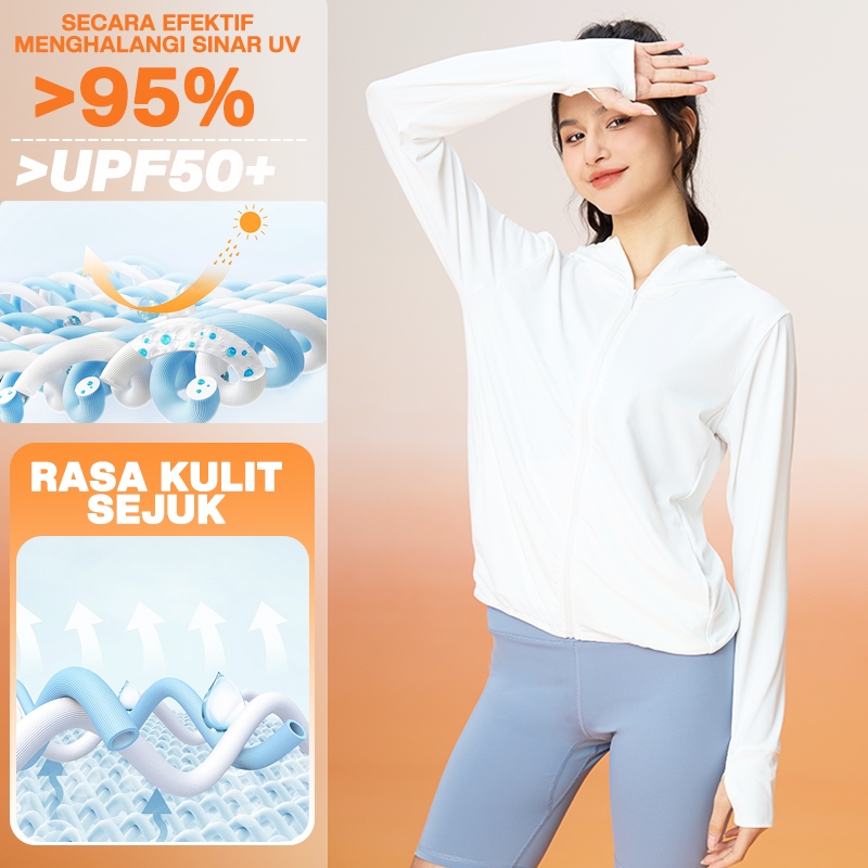 KSINIAJA.STORE WIZI JAKET AIRISM ANTI UV BAJU OLAHRAGA WANITA AIRY JAKET PELINDUNG MATAHARI WANITA