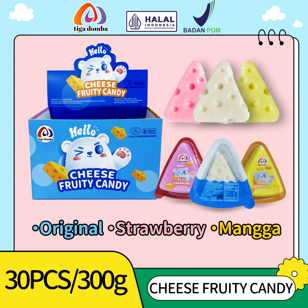 

【HALAL】Cheese Fruity Candy Aneka Rasa ISI 30PCS