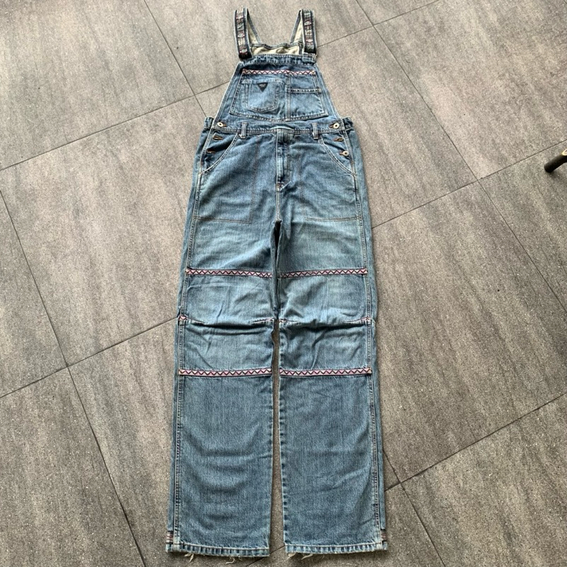 Vintage OverAll Jeans Guess Indigo Washed Second Original