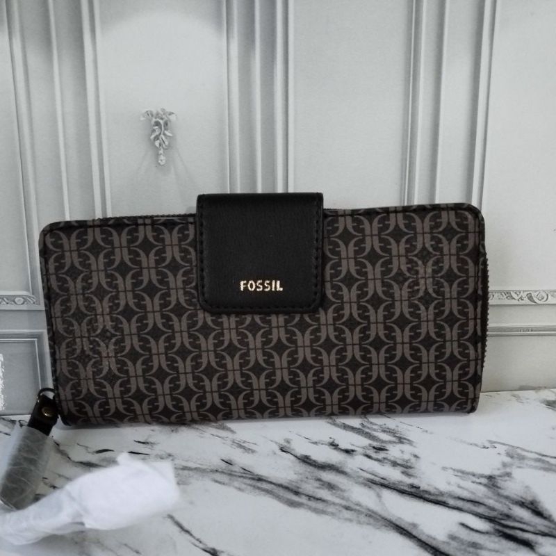 dompet wanita madiaon zip clutch FossilOriginal